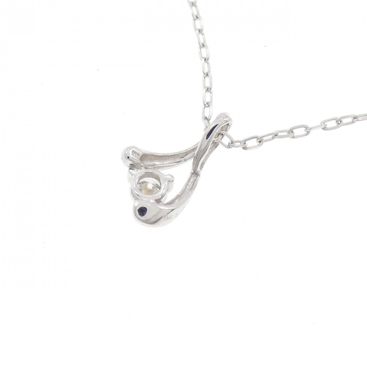K18WG ダイヤモンド ネックレス 0.06CT
