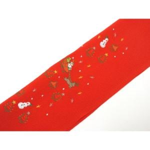 【新品】刺繍半衿　クリスマス