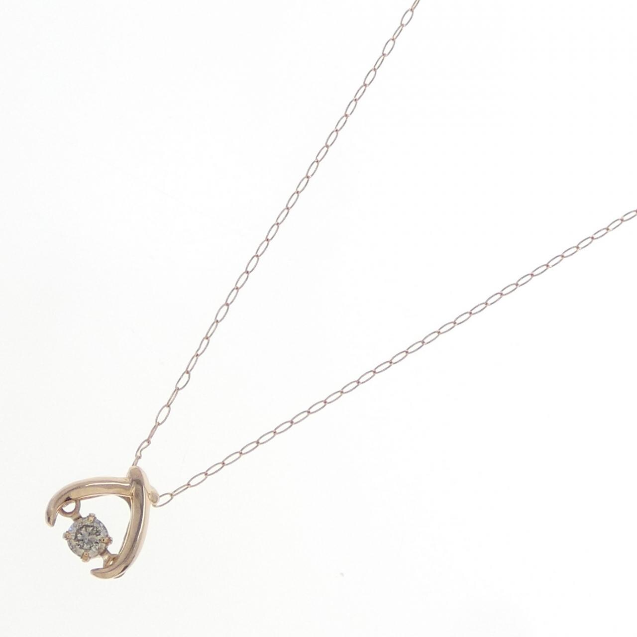K18PG ダイヤモンド ネックレス 0.08CT