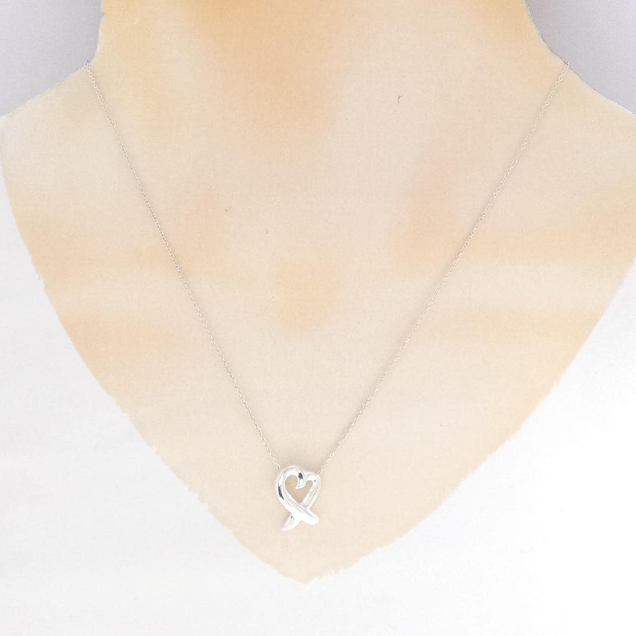 ティファニー ラビングハート スモール ネックレス
