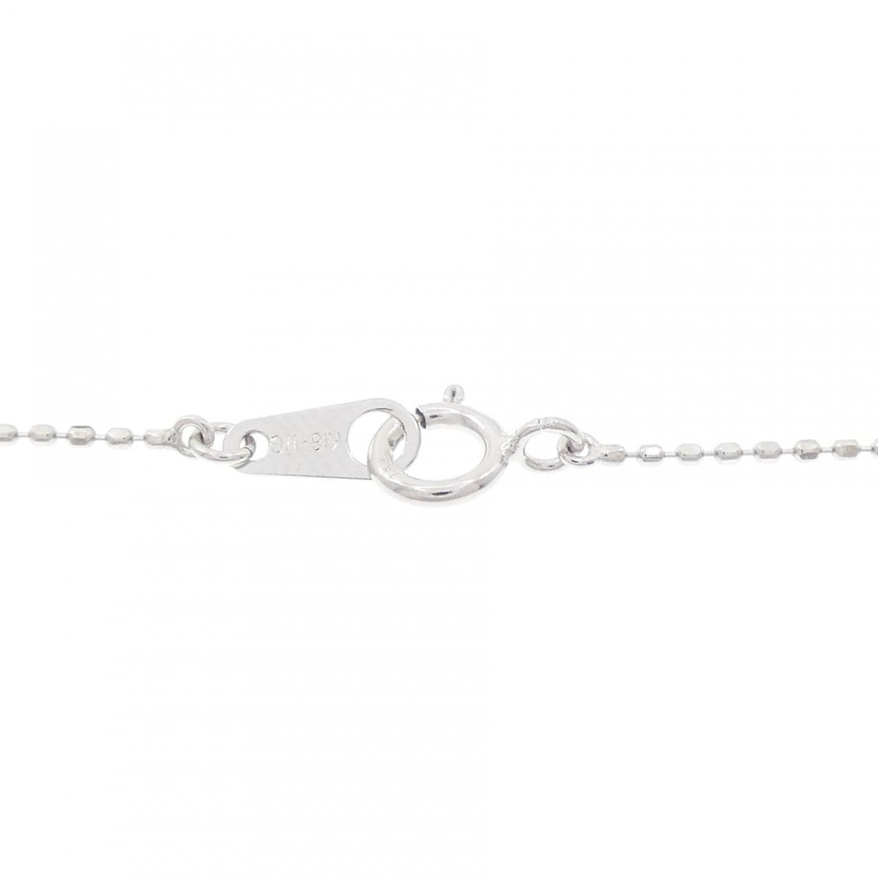 K18WG ダイヤモンド ネックレス 0.15CT