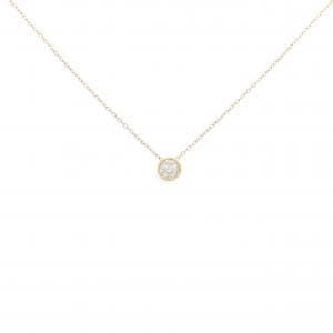 K18YG ソリティア ダイヤモンド ネックレス 0.08CT