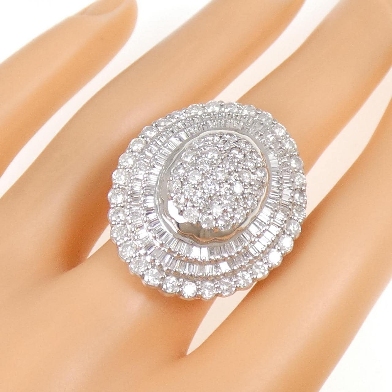 PT900 ダイヤモンド リング 3.51CT