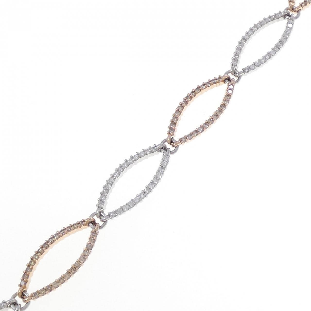 K18WG/K18PG ダイヤモンド ブレスレット