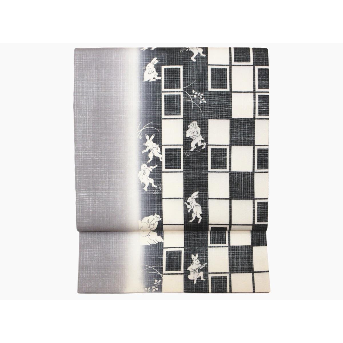 【未使用品】袋帯　染紬　全通柄