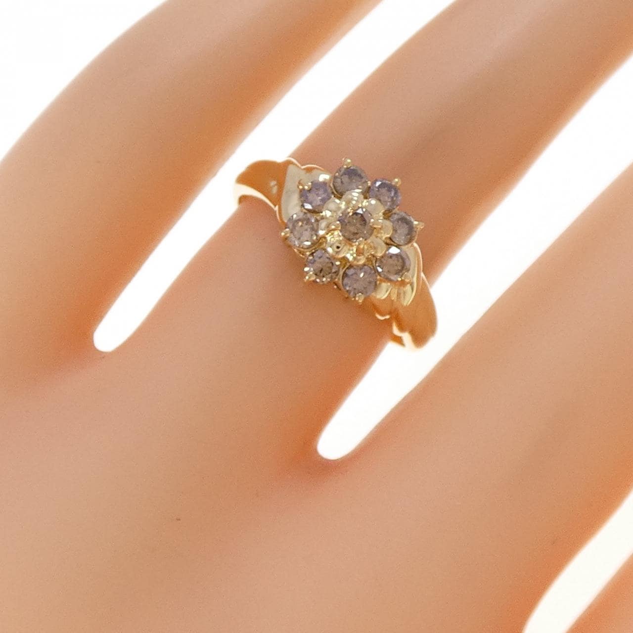 K18YG ダイヤモンド リング 0.52CT