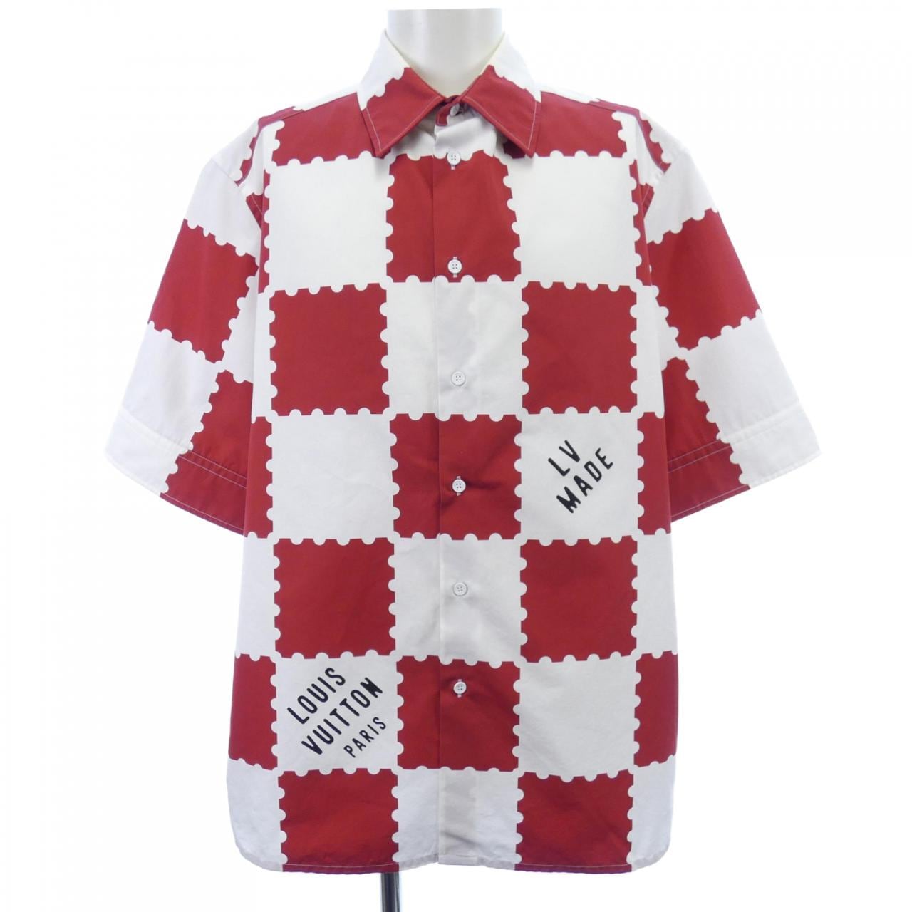ルイヴィトン LOUIS VUITTON ジャイアントダミエショート HMS05WJM7 S/Sシャツ