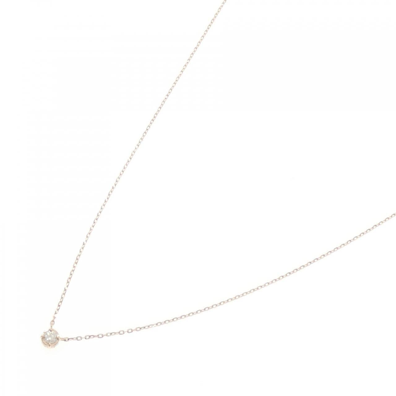 アガット ダイヤモンド ネックレス 0.03CT