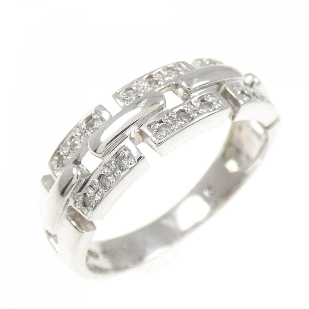 K10WG ダイヤモンド リング 0.11CT