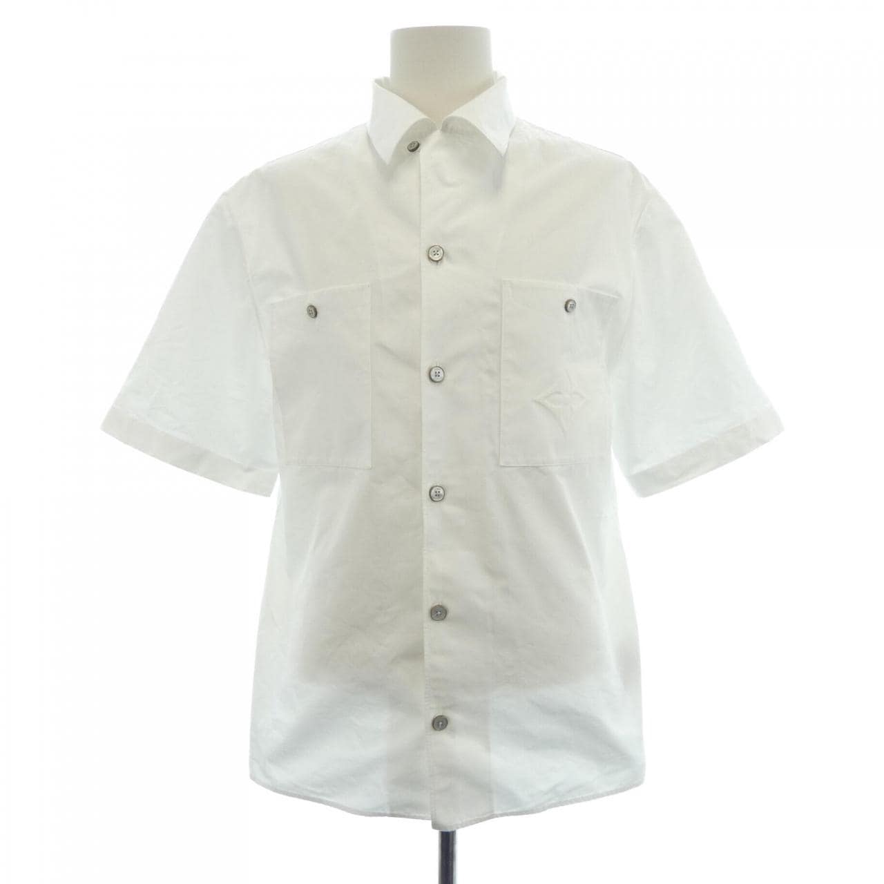 ルイヴィトン LOUIS VUITTON シグネチャーショートスリーブコットンシャツ HSS75WAS1 S／Sシャツ