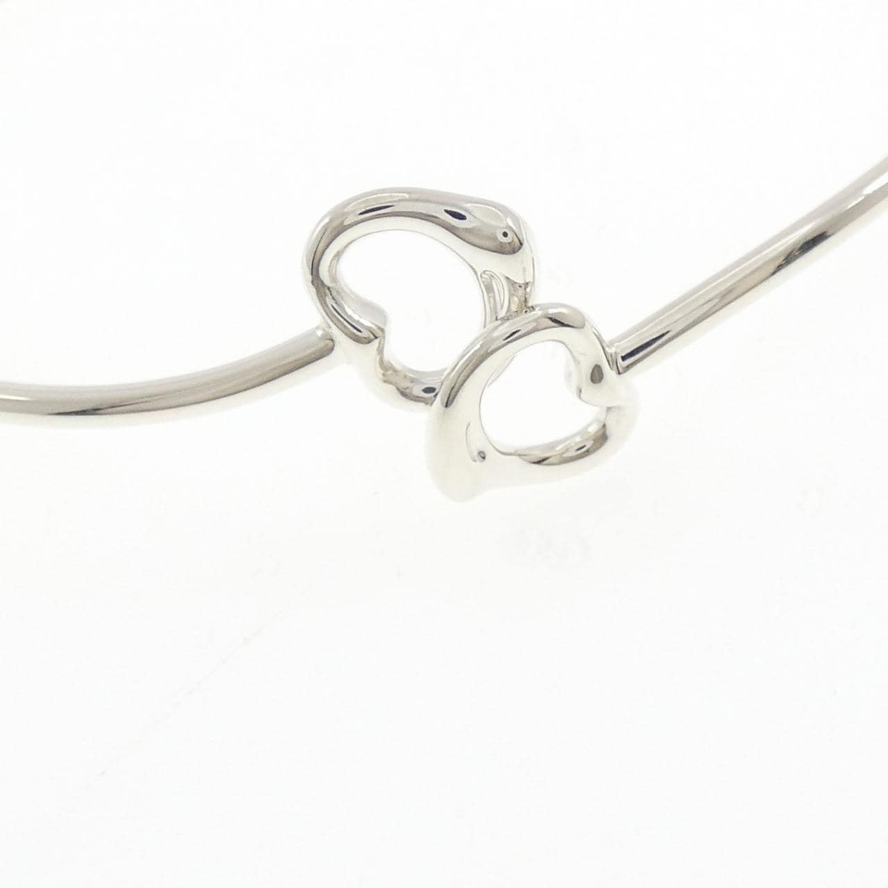 ティファニー ダブルオープンハート バングル