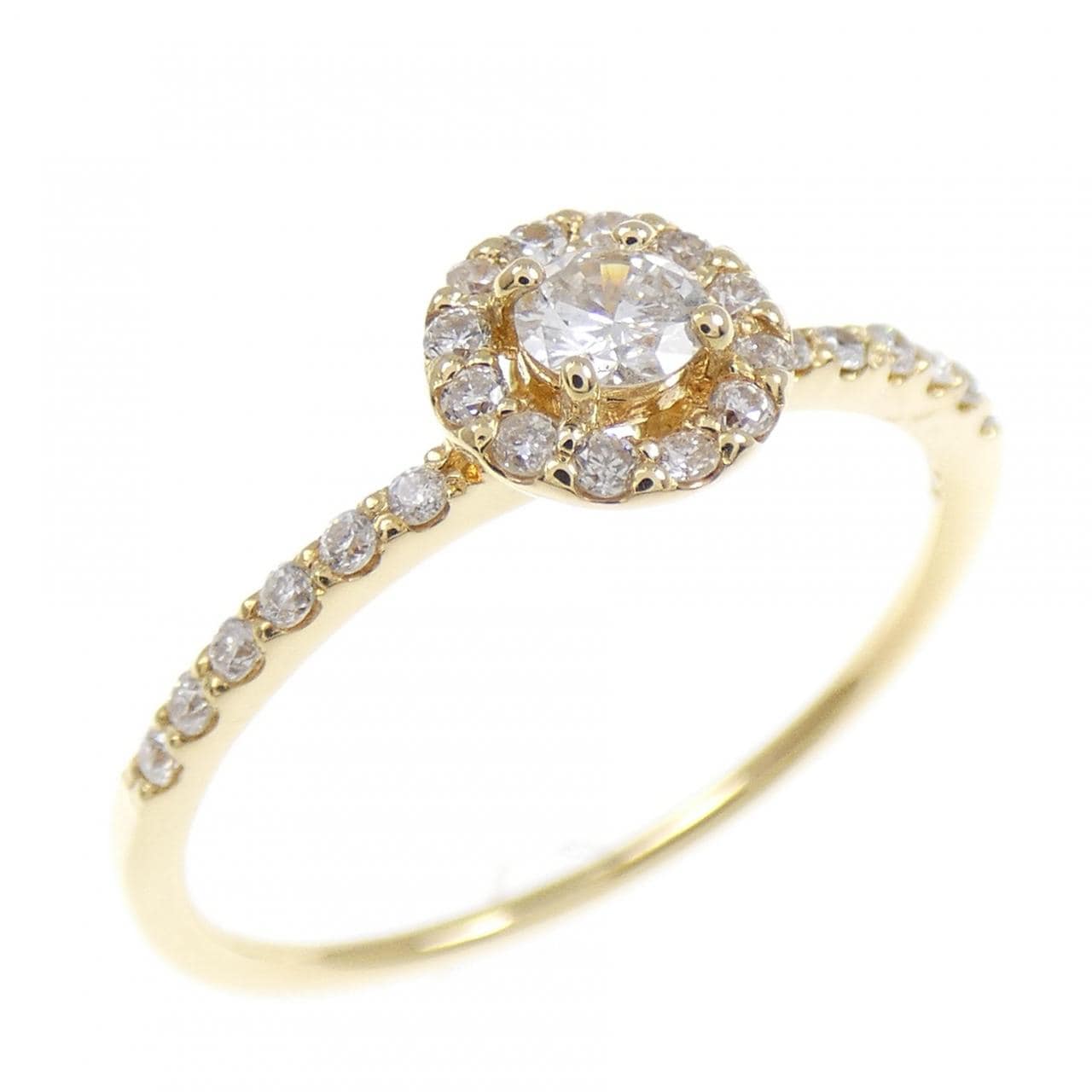 K18YG ダイヤモンド リング 0.25CT