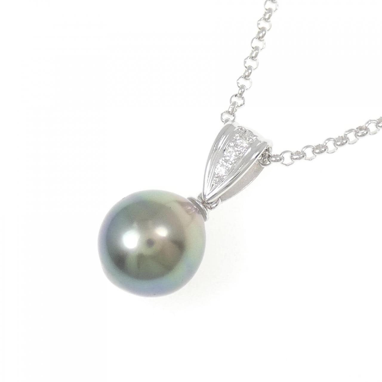 タサキ 黒蝶パール ネックレス 9.0mm