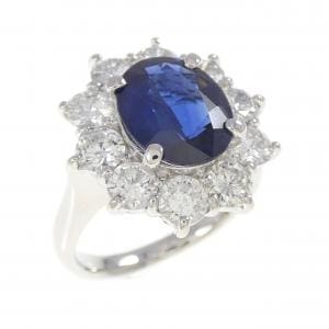 PT900 サファイヤ リング 2.83CT