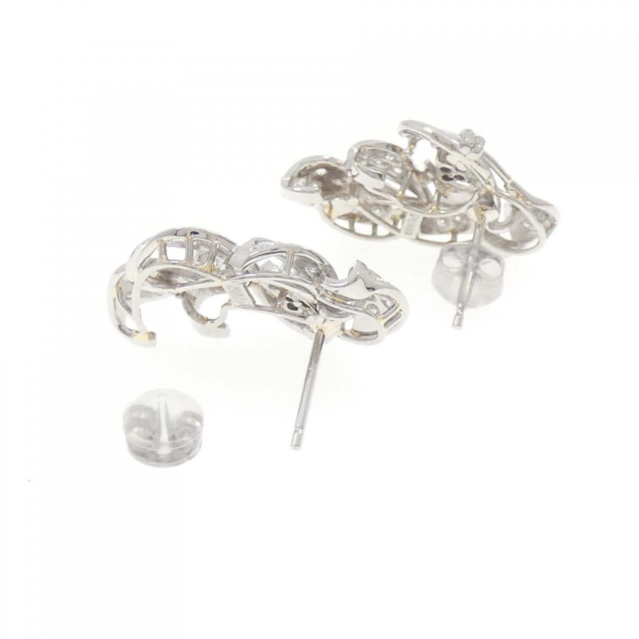 PT900 ダイヤモンド ピアス