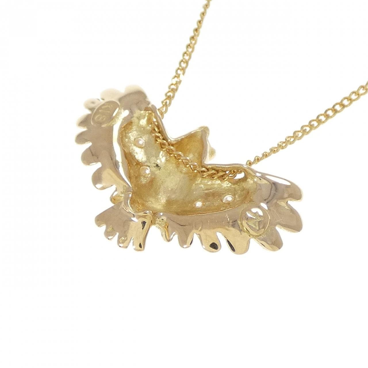 K18YG ダイヤモンド ネックレス 0.04CT