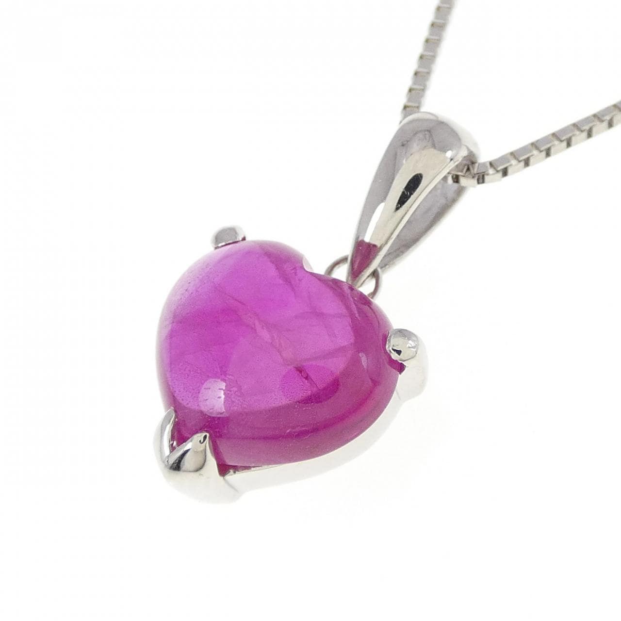 PT Heart Sapphire Necklace 2.46CT