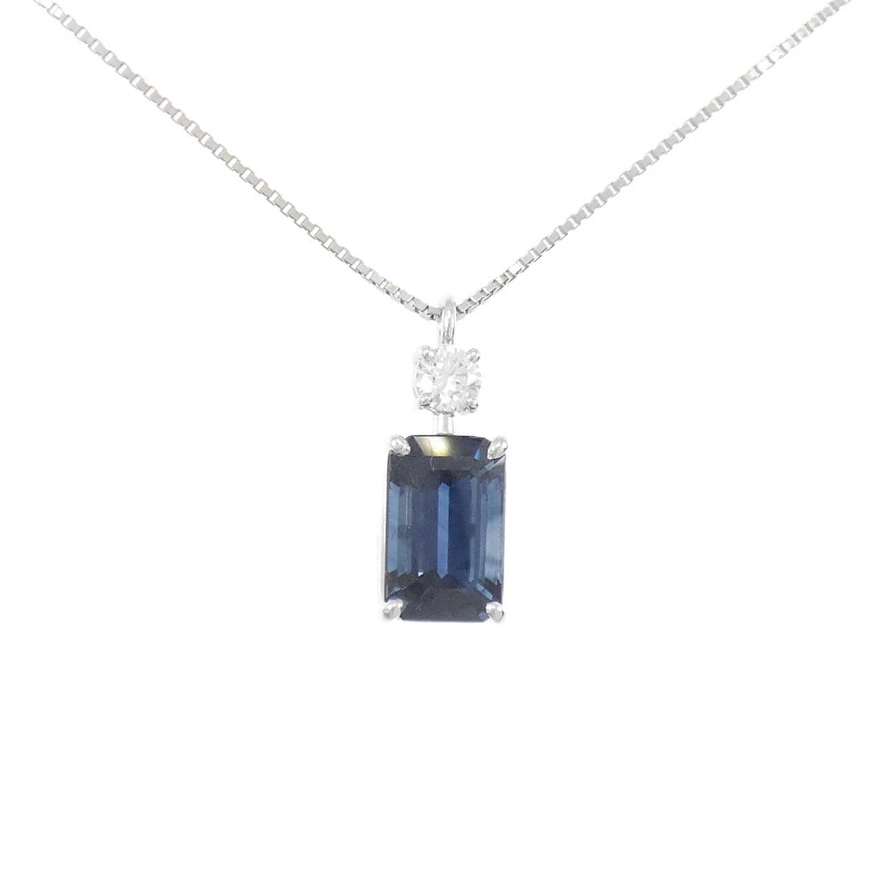 PT900/PT850 非加熱 サファイヤ ネックレス 8.114CT