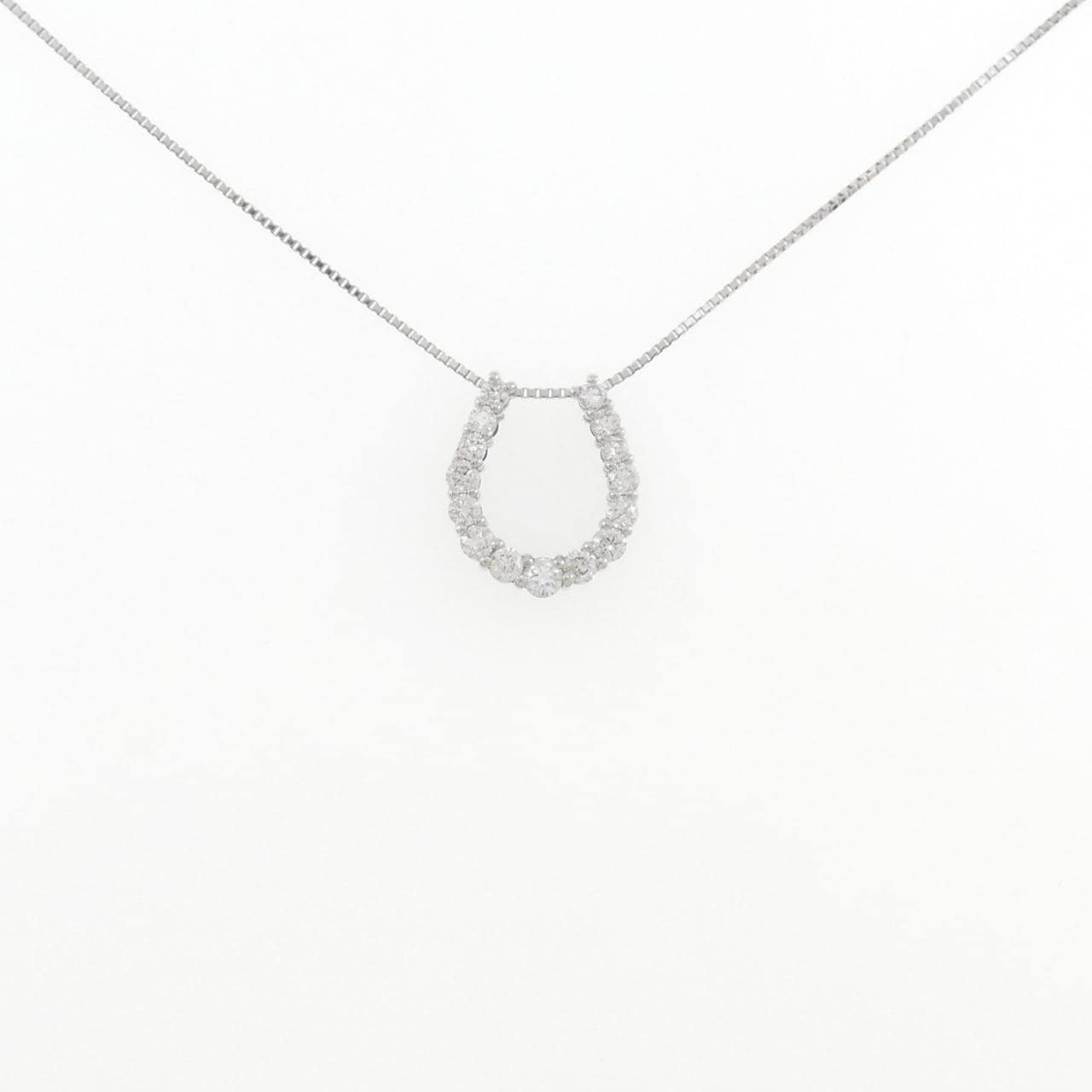 PT900/PT850 ホースシュー ダイヤモンド ネックレス 0.50CT