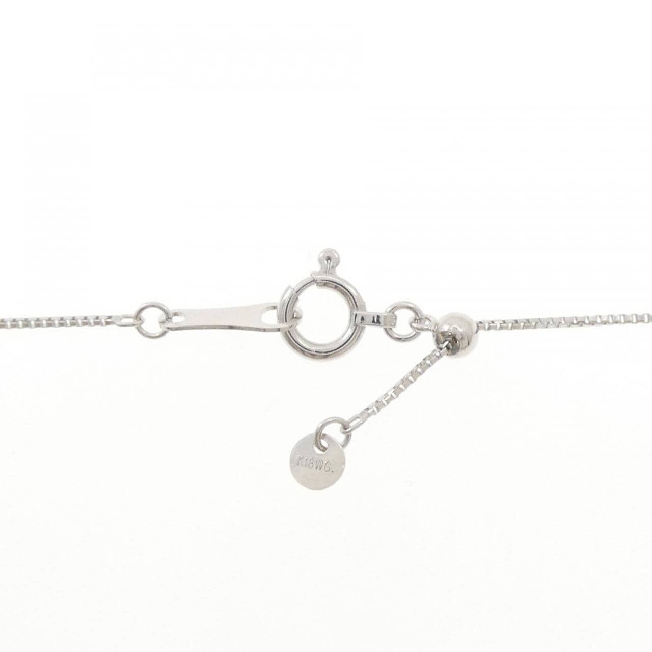 K18WG トルマリン ネックレス 0.15CT