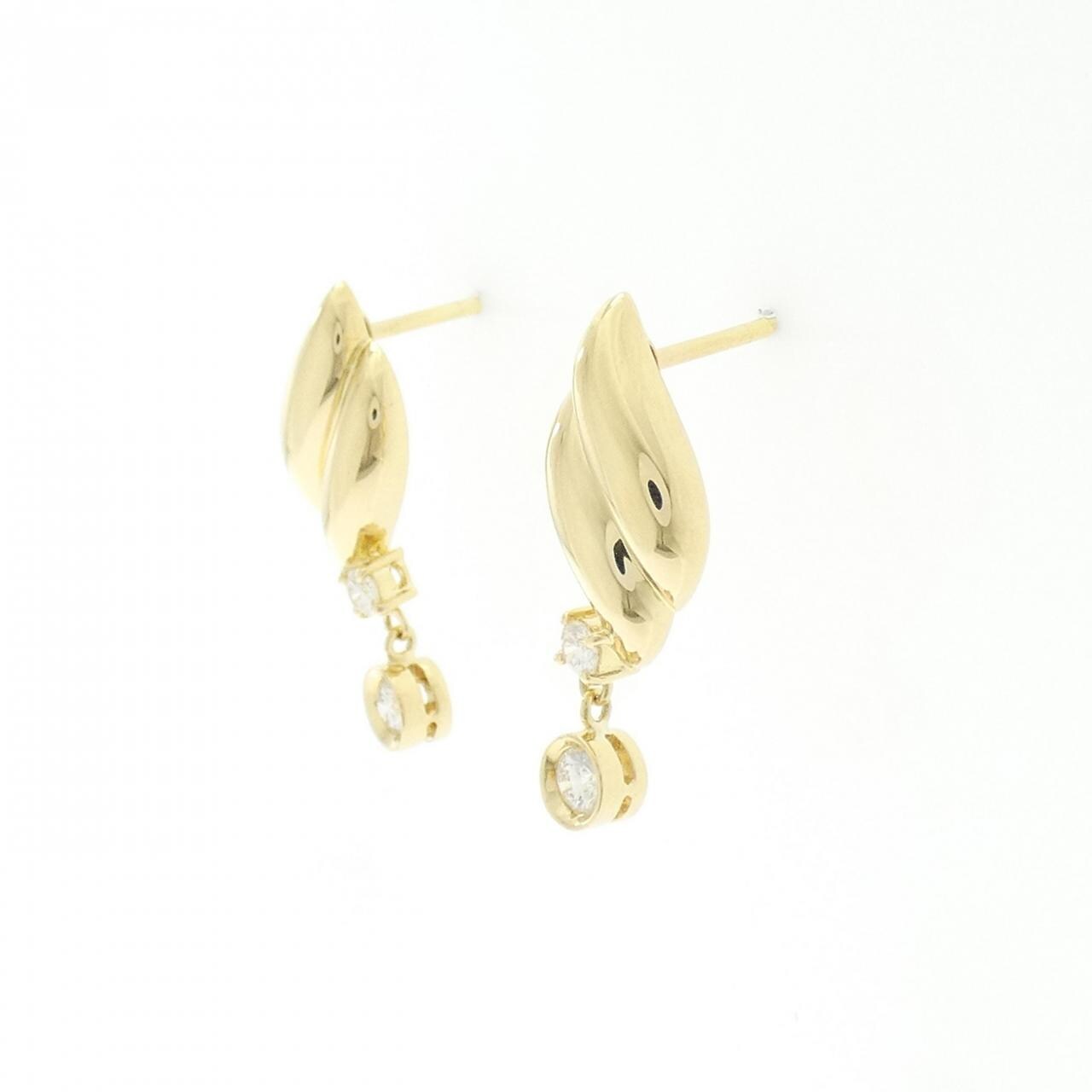 K18YG ダイヤモンド ピアス 0.27CT