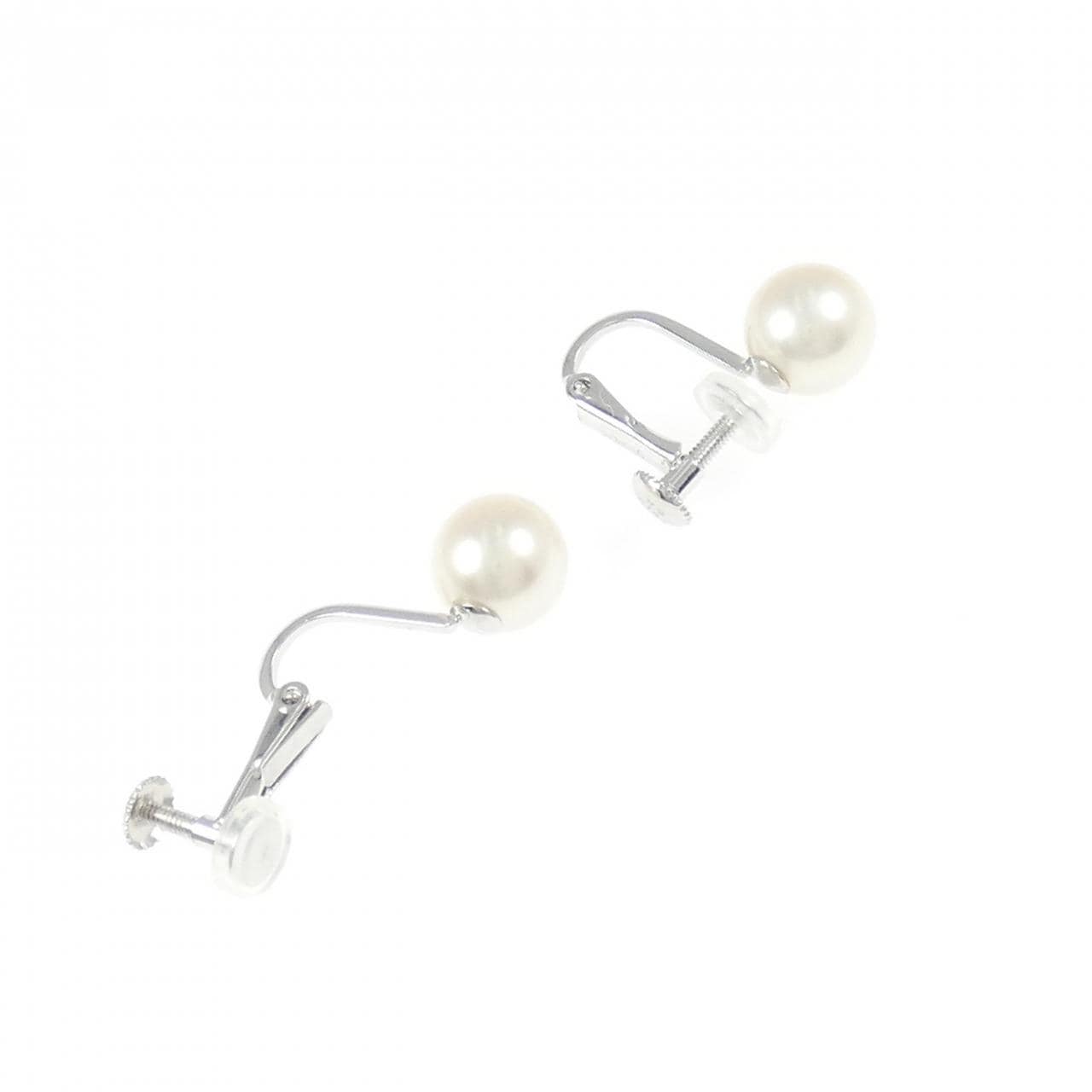 K14WG アコヤパール イヤリング 7.4 mm