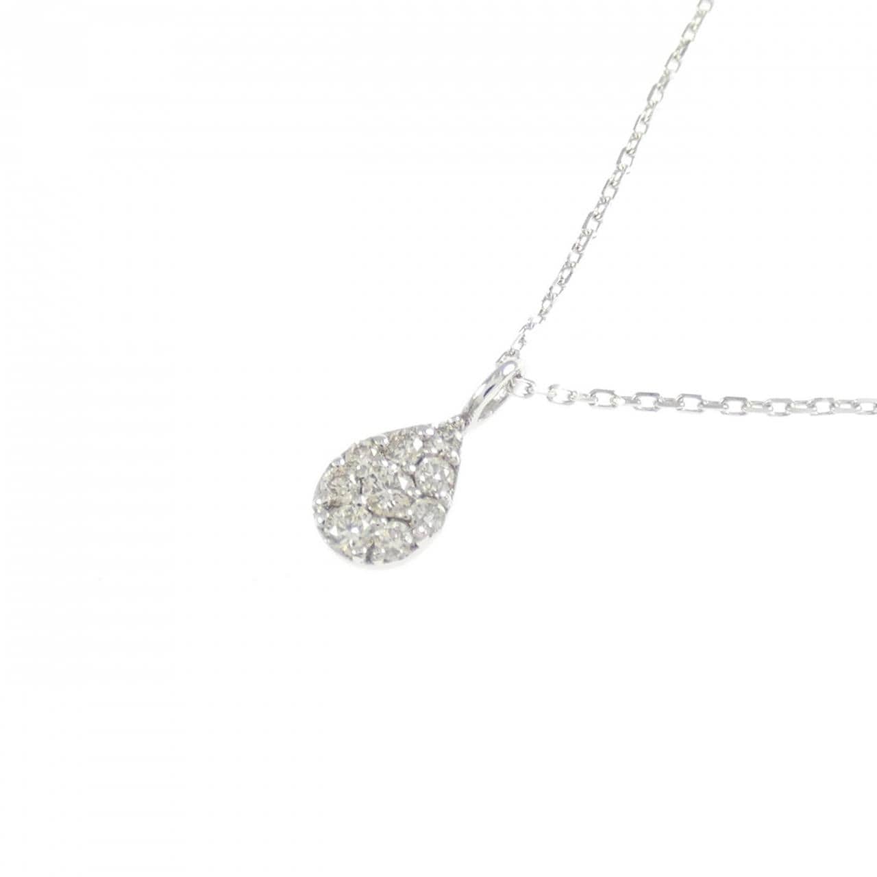 K10WG ダイヤモンド ネックレス 0.06CT