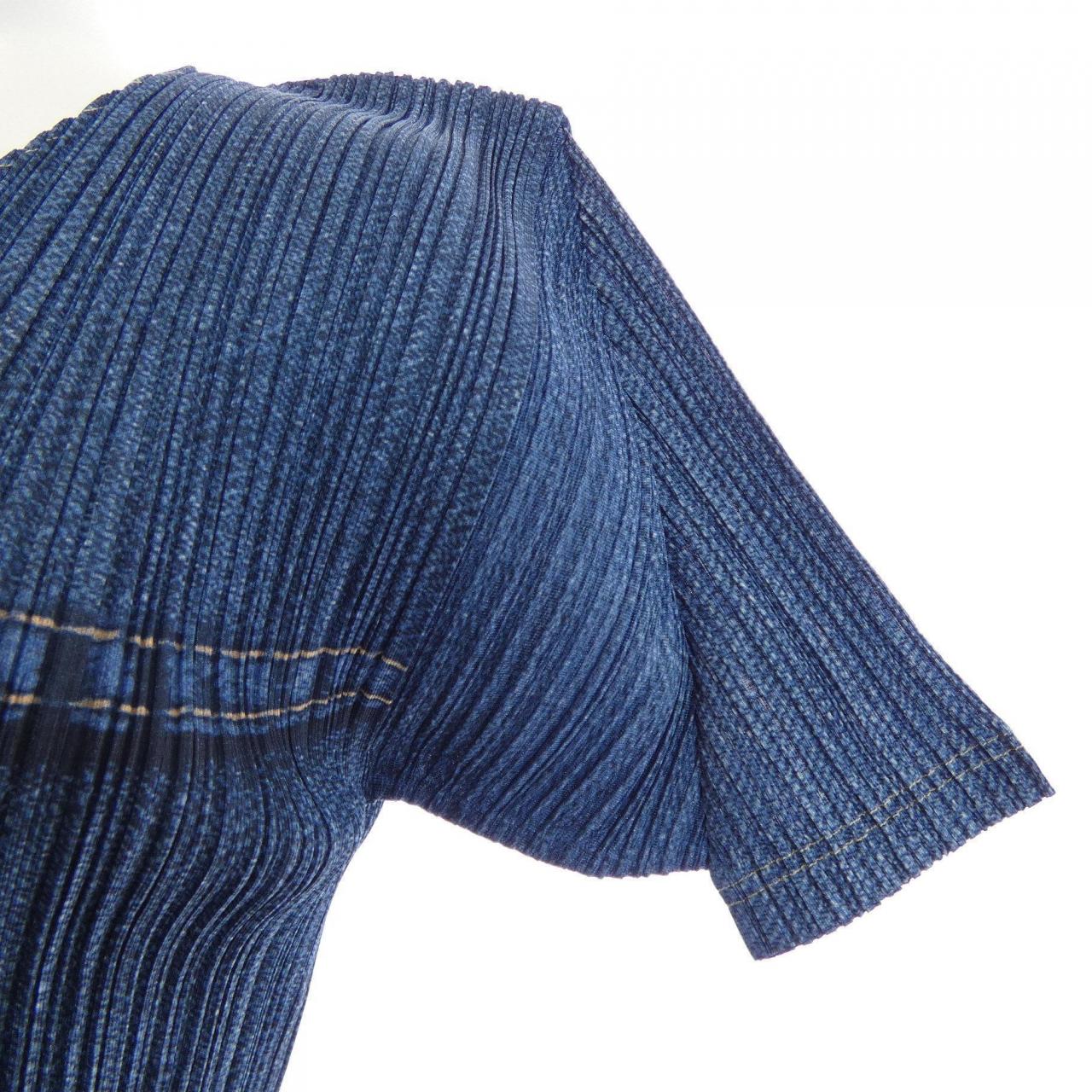 【ヴィンテージ】プリーツプリーズ PLEATS PLEASE 2000　デニム転写プリント PP02-JK704 トップス