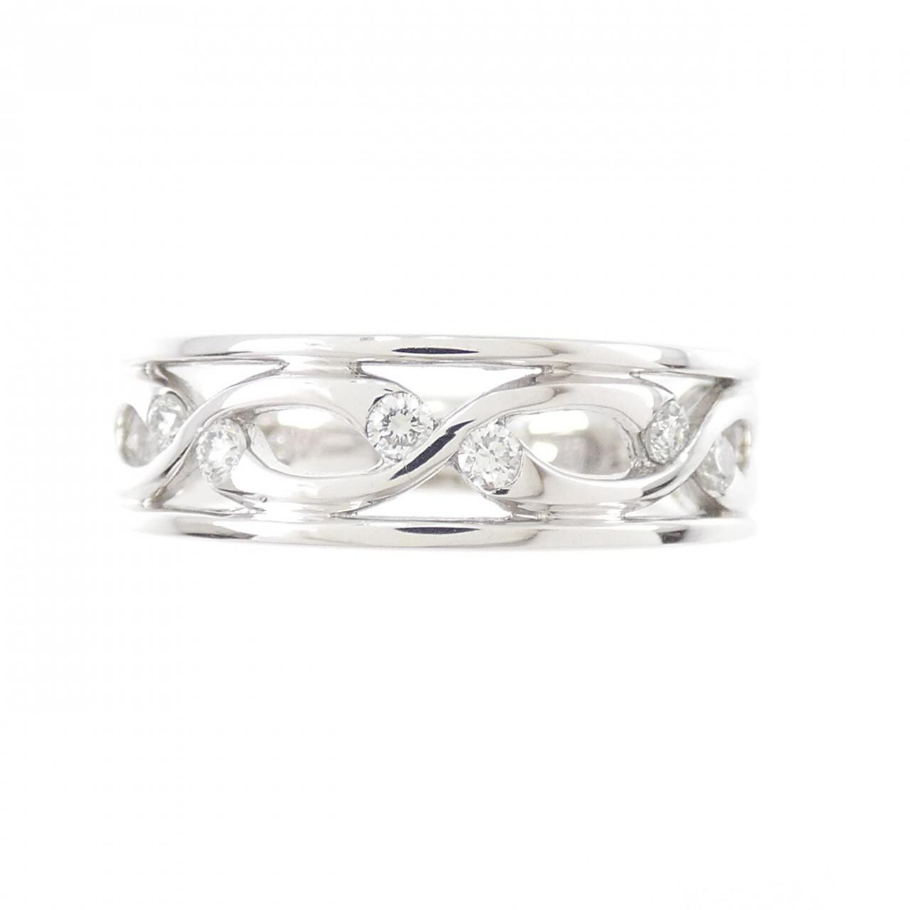 K18WG ダイヤモンド リング 0.13CT