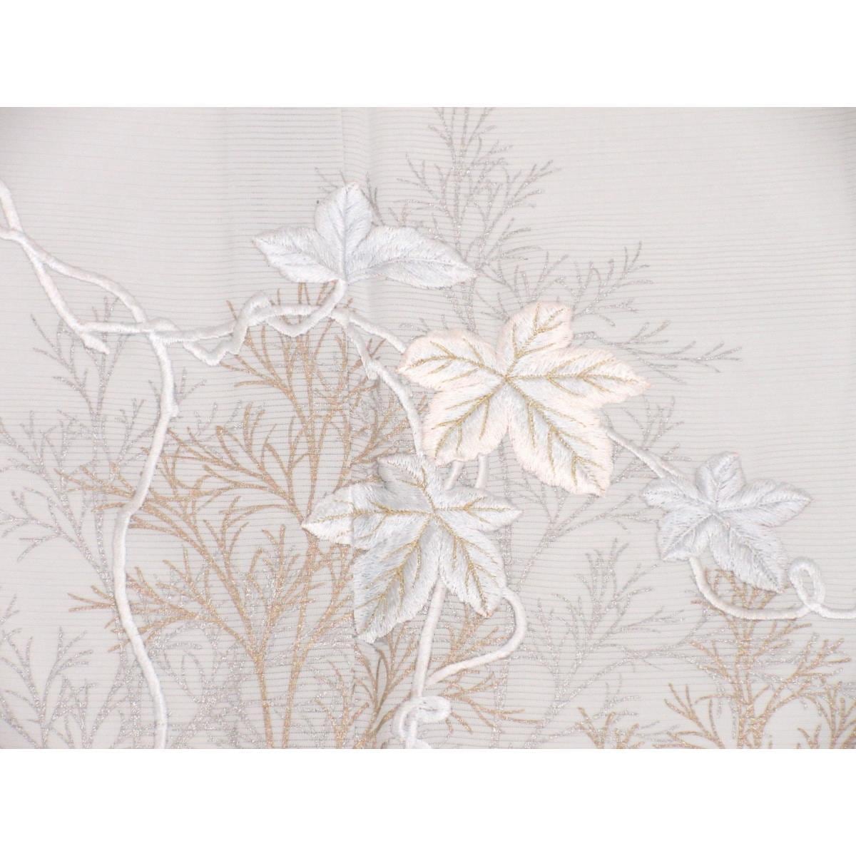 【未使用品】単衣　駒絽訪問着　金彩友禅刺繍入り