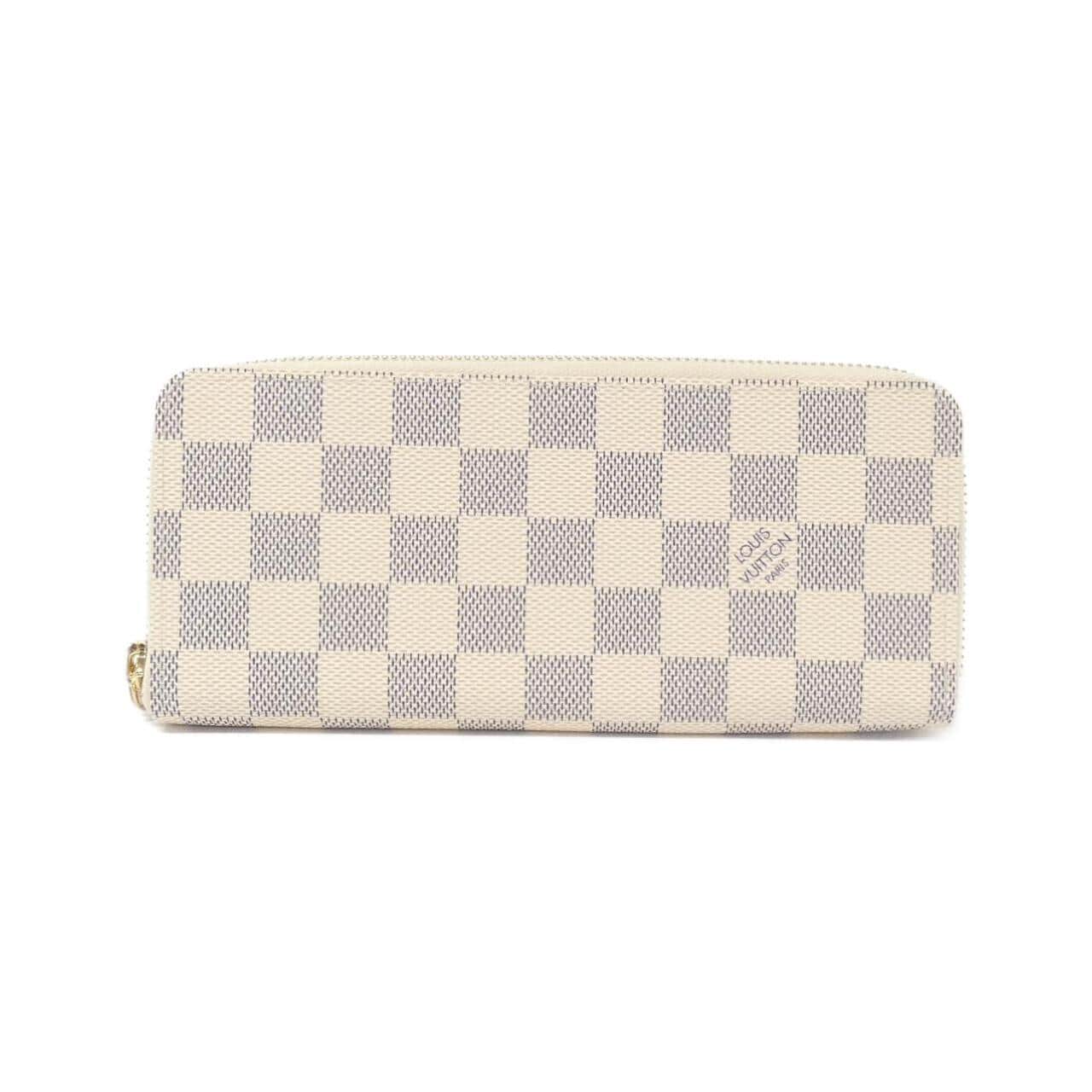 LOUIS VUITTON Damier Azur Portefeuille Clemence N61264 钱包
