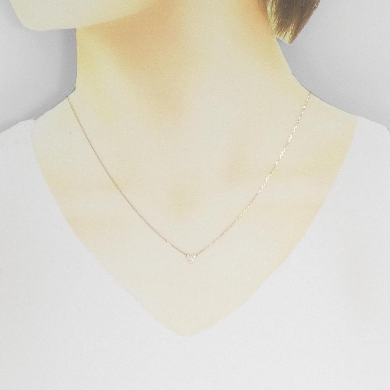 アーカー ハートパヴェ ネックレス 0.05CT
