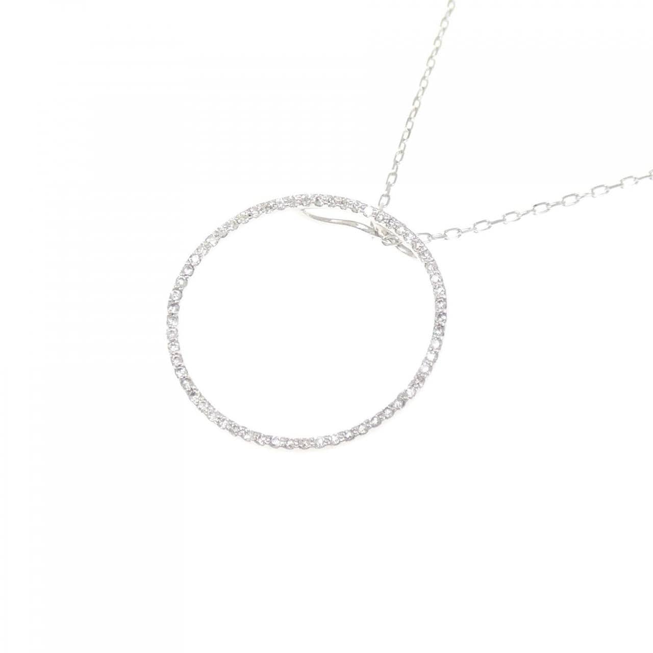 K18WG ダイヤモンド ネックレス 0.30CT