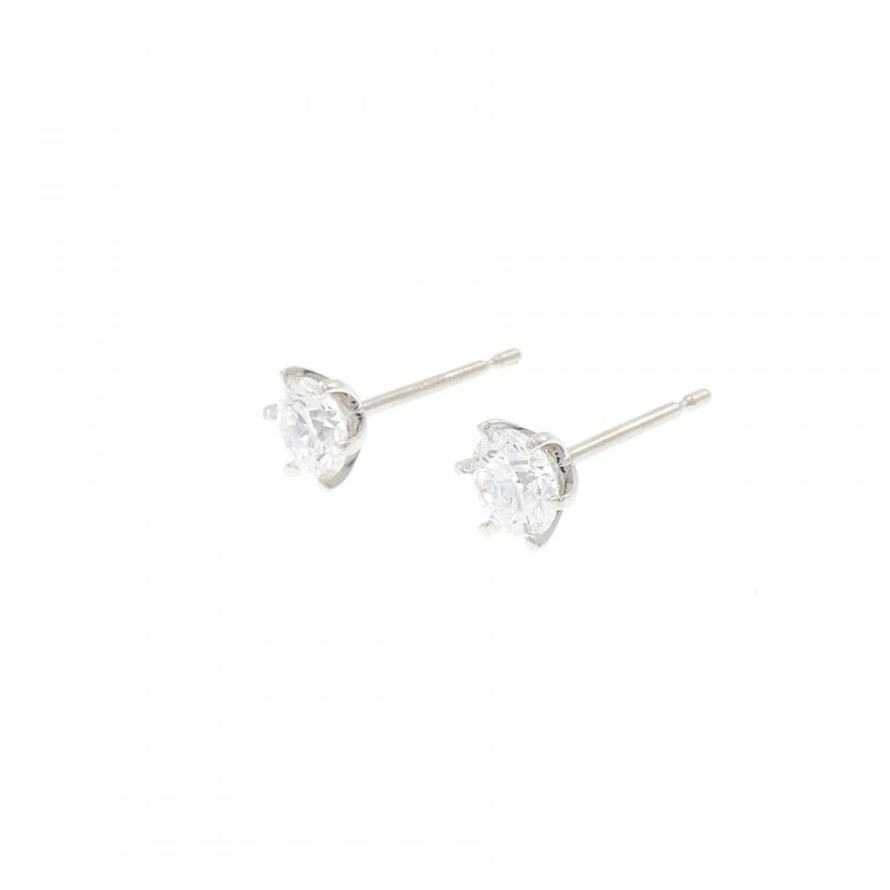 【リメイク】PT900/ST ダイヤモンド ピアス 0.339CT 0.347CT D VVS2 EXT