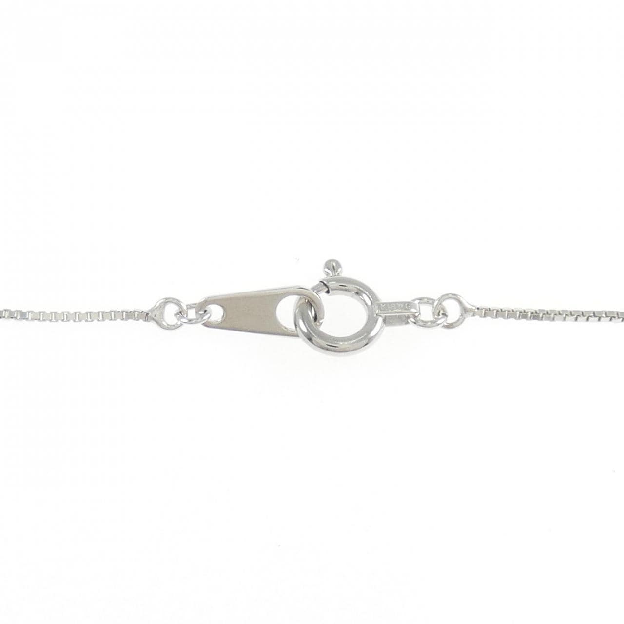 K18WG サファイヤ ネックレス 0.10CT
