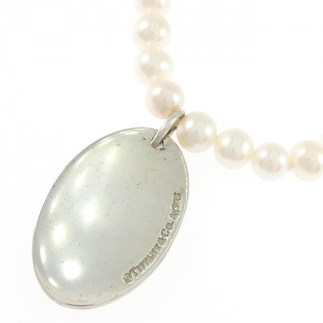 ティファニー オーバルタグ ネックレス 5.5-6mm