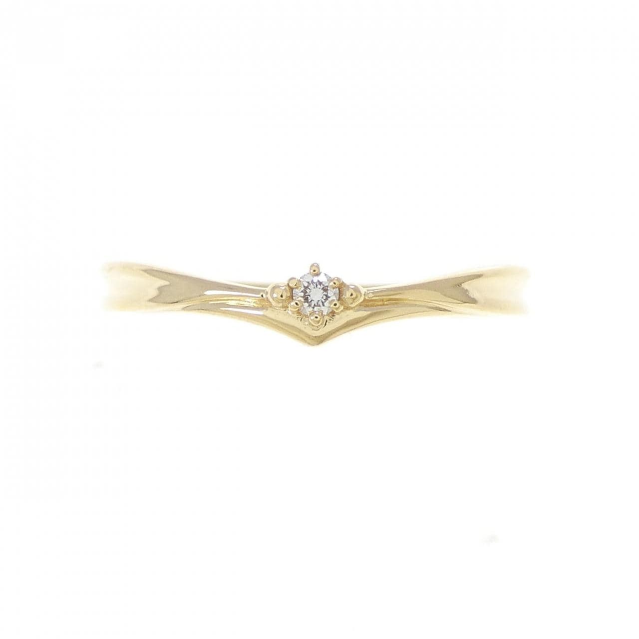 K18YG ダイヤモンド リング 0.02CT