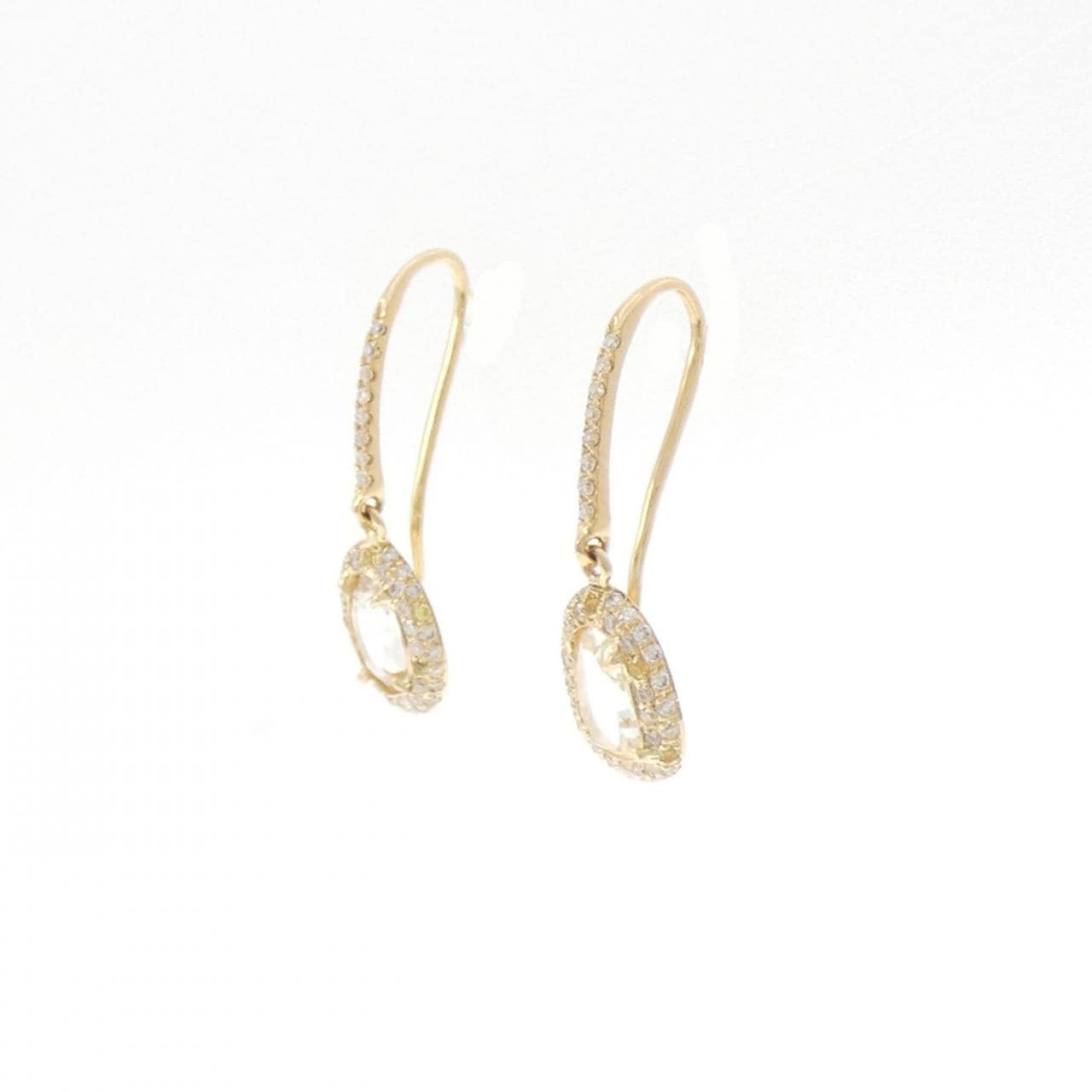 18KYG ダイヤモンド ピアス 0.785CT