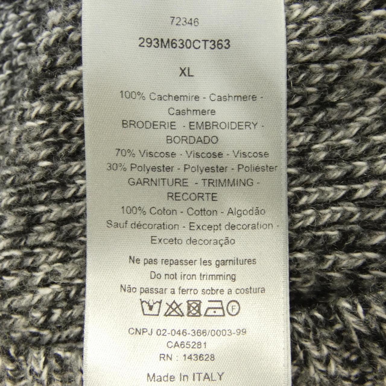 ディオール DIOR 293M630CT363 ニット