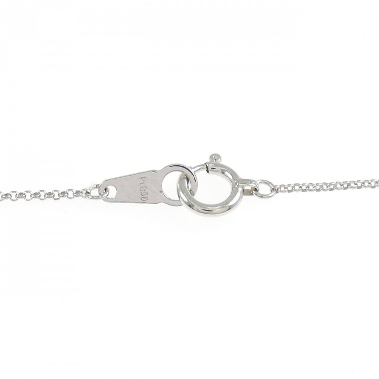 PT900/PT850 ハート ダイヤモンド ネックレス 0.24CT