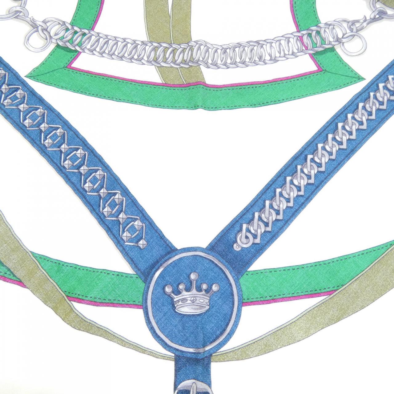 エルメス HERMES LA PROMENADE DU MATIN H361828S トライアングルジェアン ショール