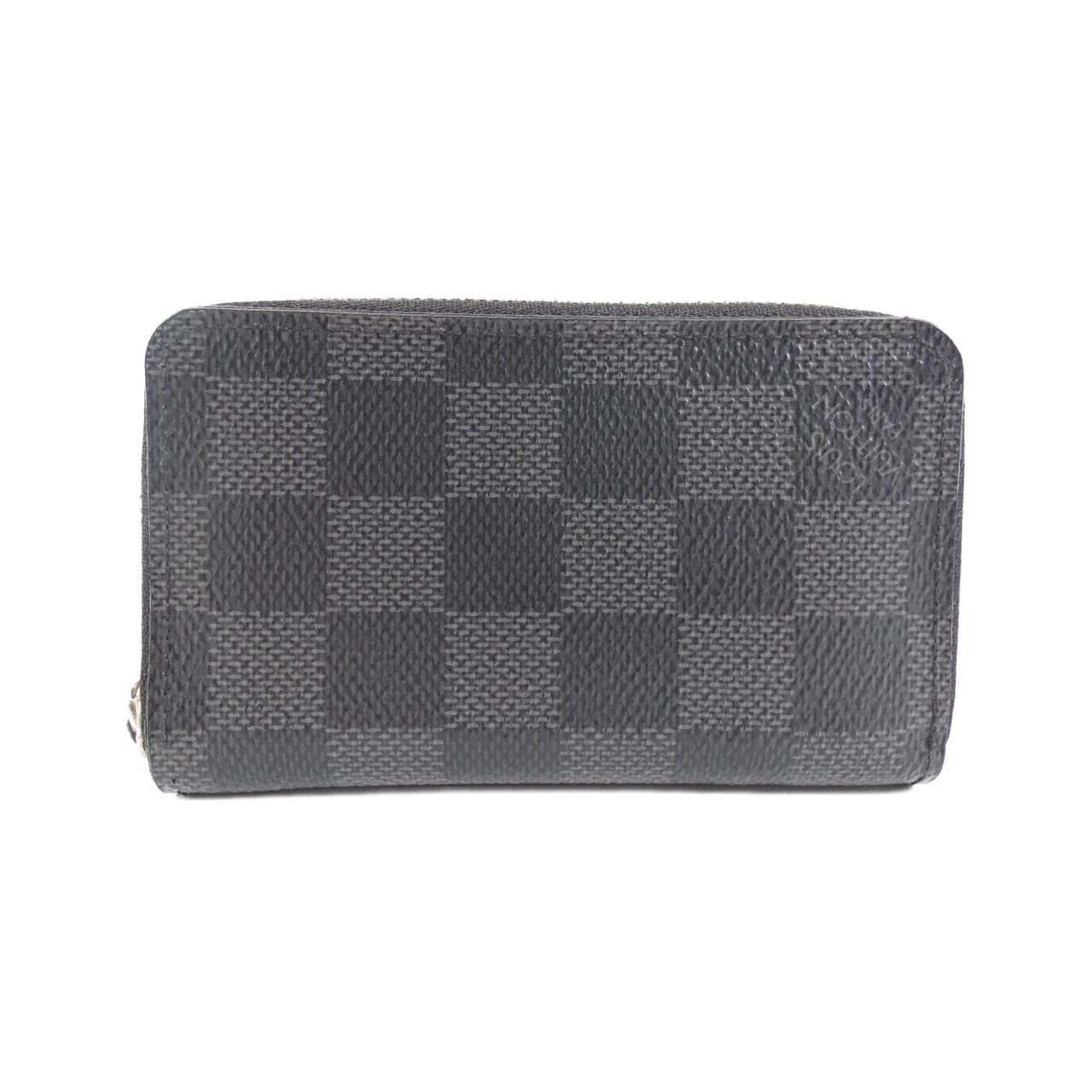 LOUIS VUITTON Damier 石墨拉链零錢包 N63076 INCASE