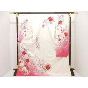 【未使用品】振袖　友禅金彩加工　ボカシ染