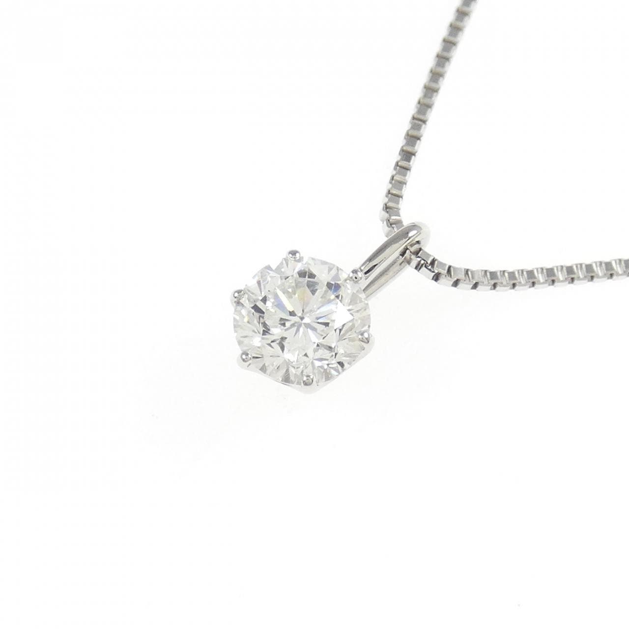 PT900/PT850 ダイヤモンド ネックレス 0.716CT F SI2 Fair