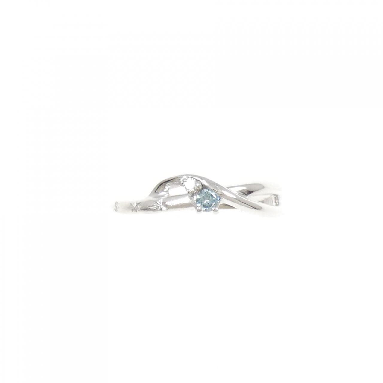 K18WG ダイヤモンド リング 0.05CT