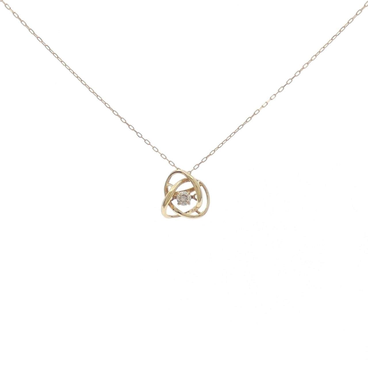 K18YG ダイヤモンド ネックレス 0.08CT