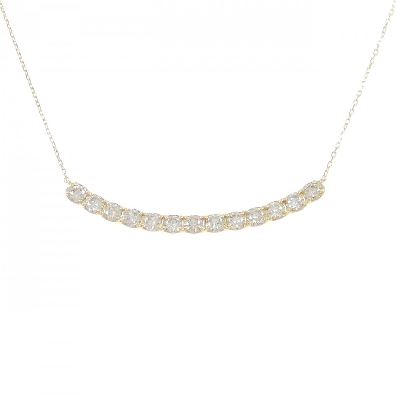 【新品】K18YG ダイヤモンド ネックレス 1.00CT