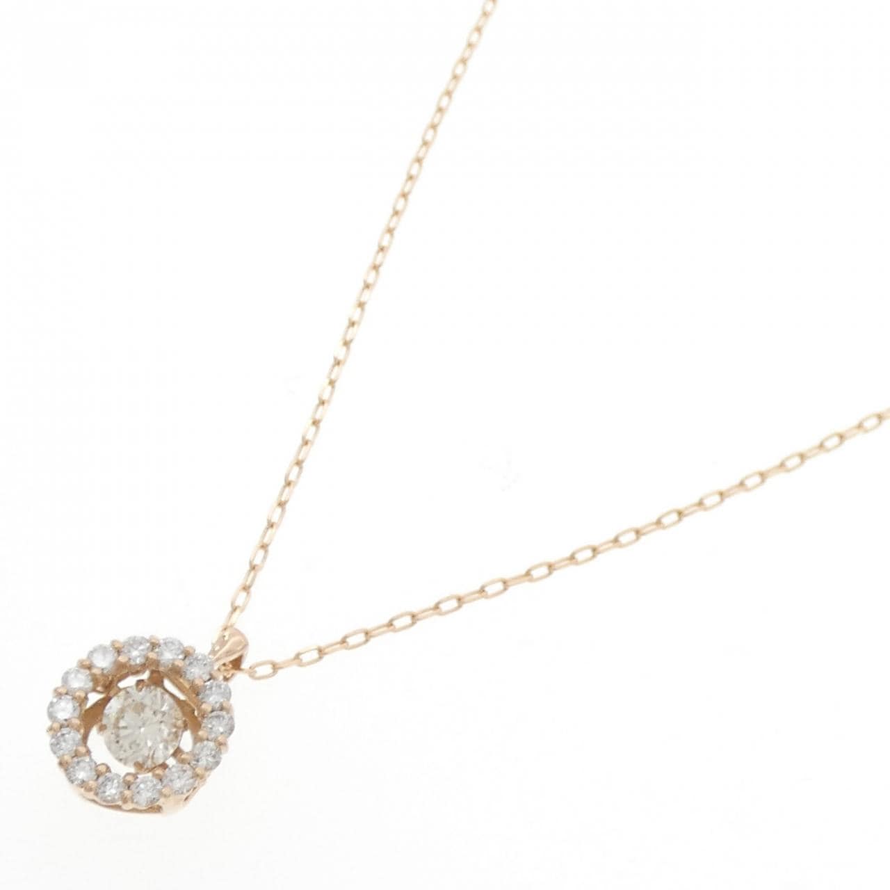 K18PG ダイヤモンド ネックレス 0.32CT