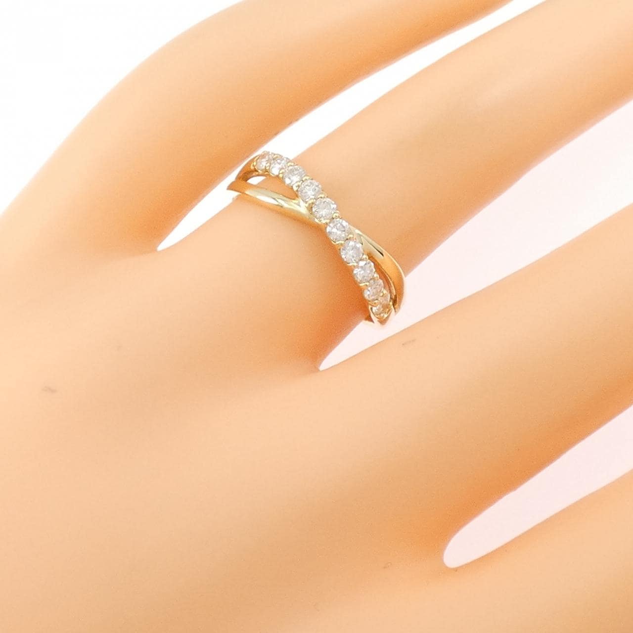 【リメイク】K18YG ダイヤモンド リング 0.30CT