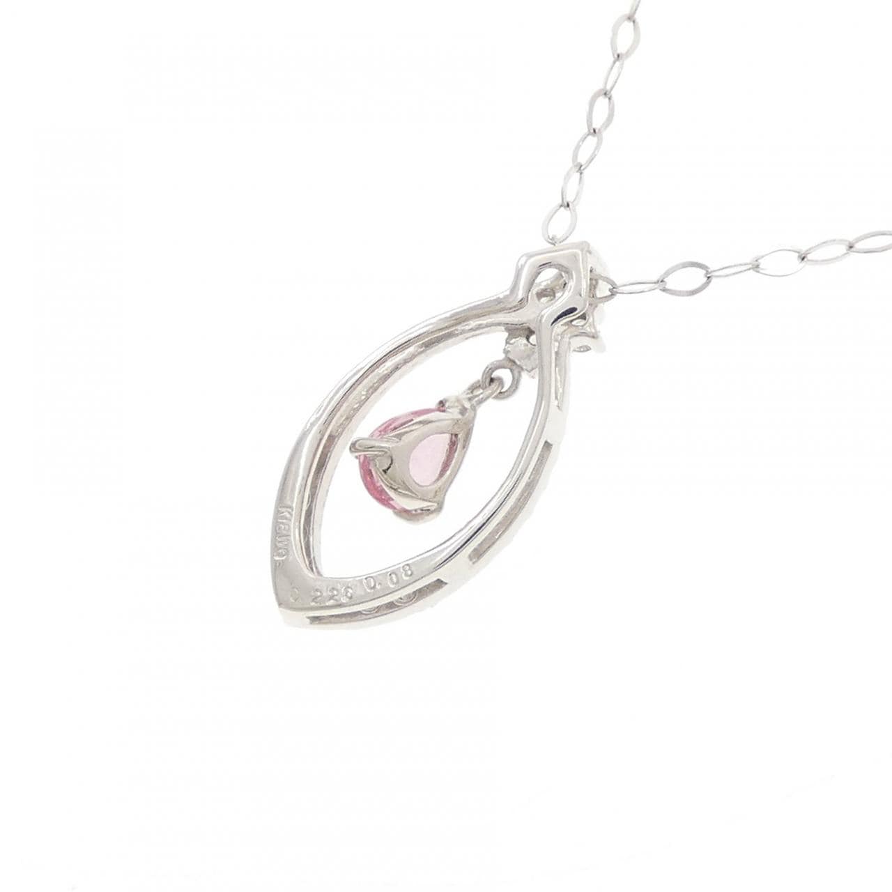 K18WG サファイヤ ネックレス 0.226CT